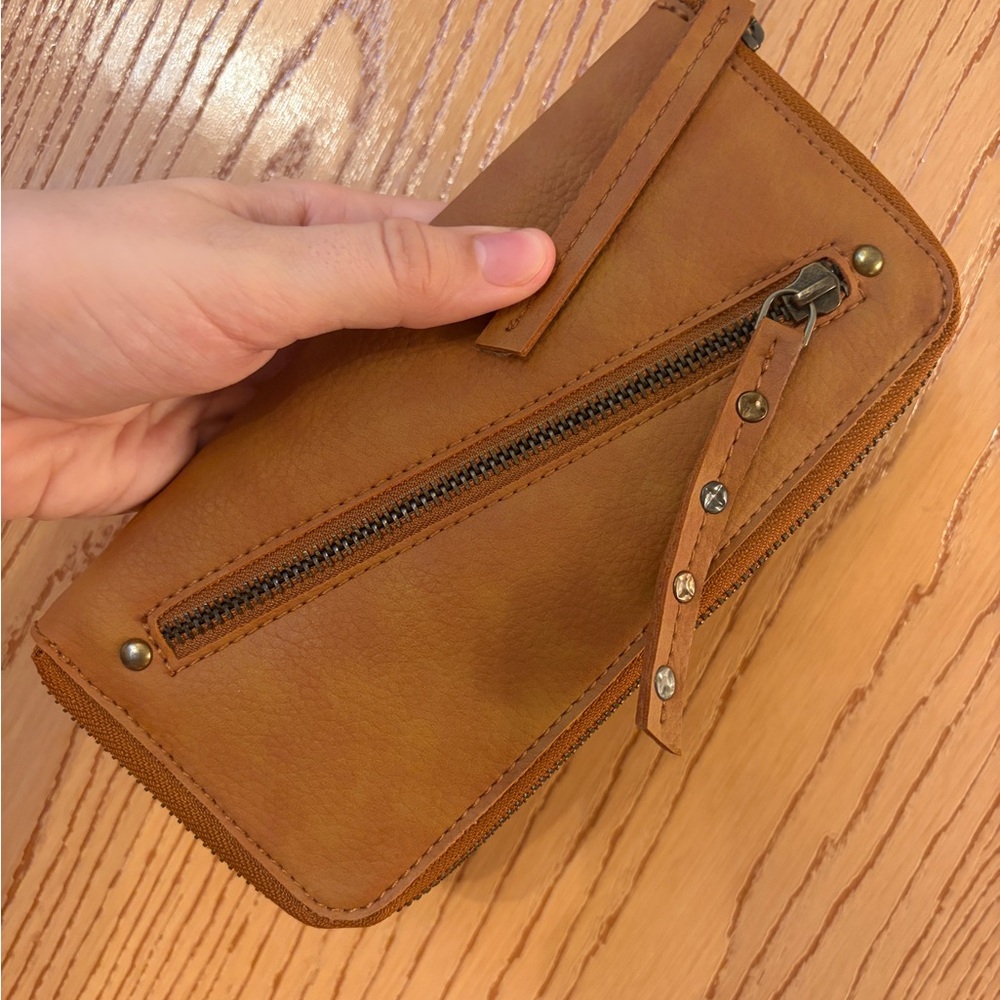 Free People Distressed Vegan Wallet